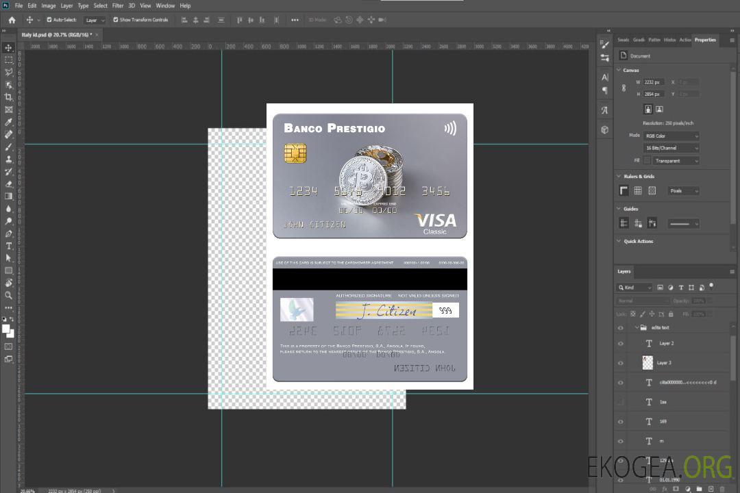 Carte visa Angola Banco Prestigio, S.A. template Carte visa Angola Banco Prestigio, S.A. template